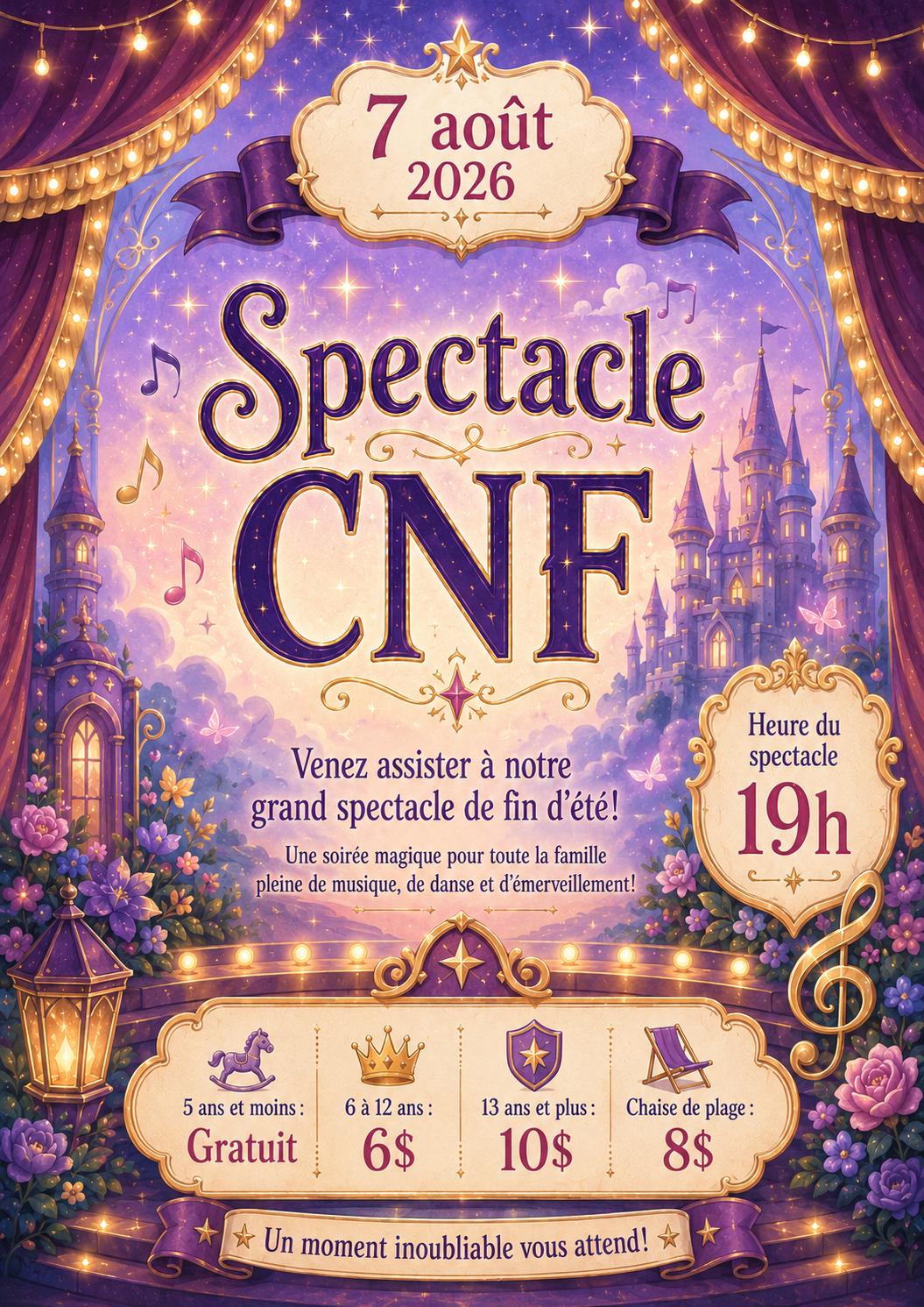 Billet Spectacle | 13 + | 2026